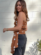 Strut & Bolt | Zara Polka Dot Strapless Top | Sweetest Stitch Boutique