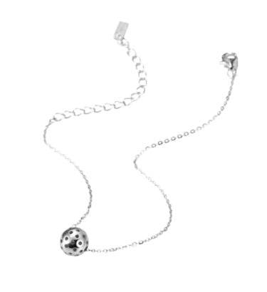 Pickleball Baby Belle Ball Bracelet Silver