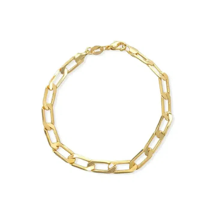 X Bracelet Open Clip Link Gold-filled