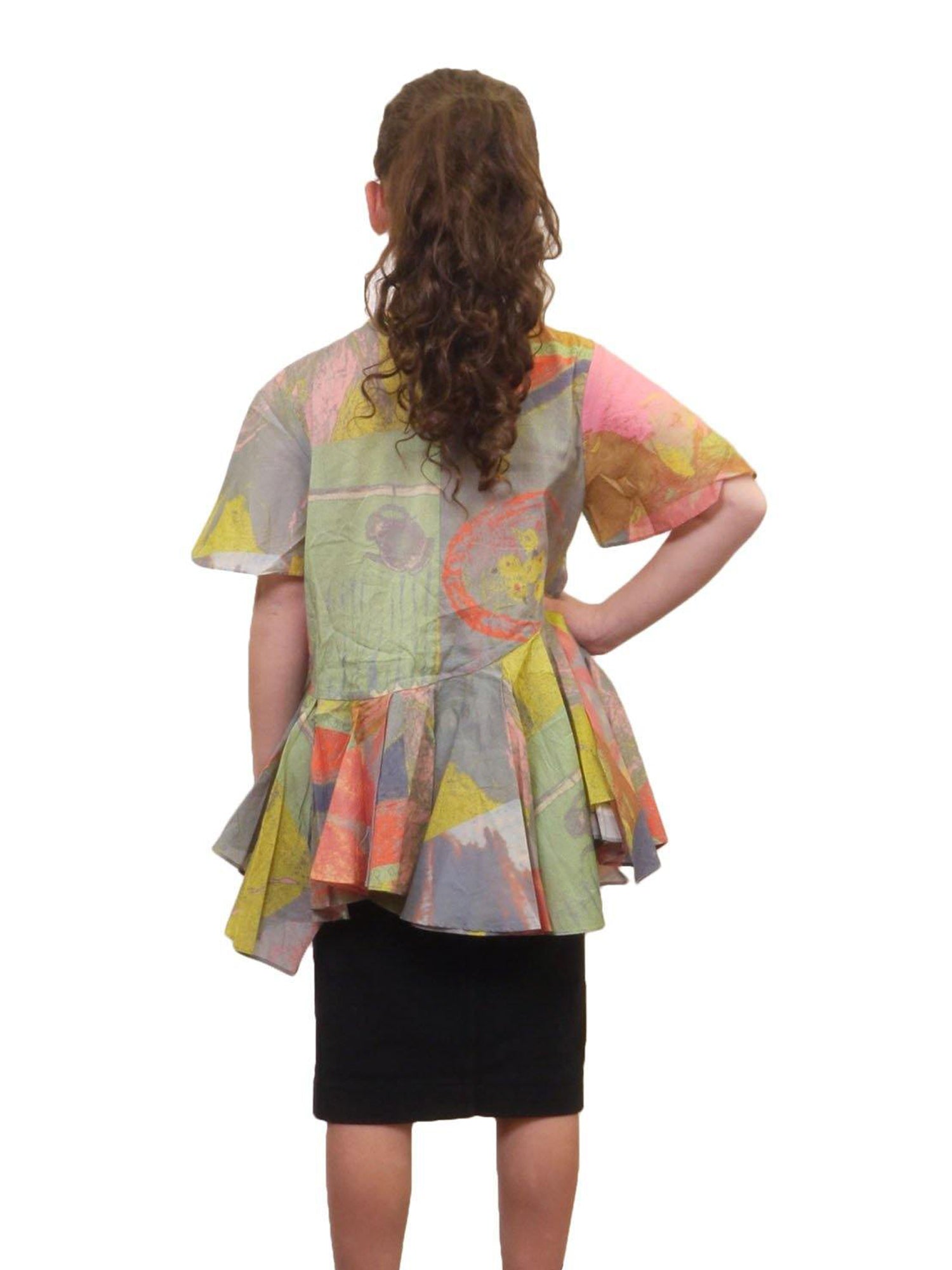 johnleeknb ページ JNBY Bottom Ruffles Short Sleeve Shirt – Shoptiques