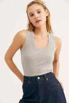 Free People U-Neck Tank - gilt+gossamer