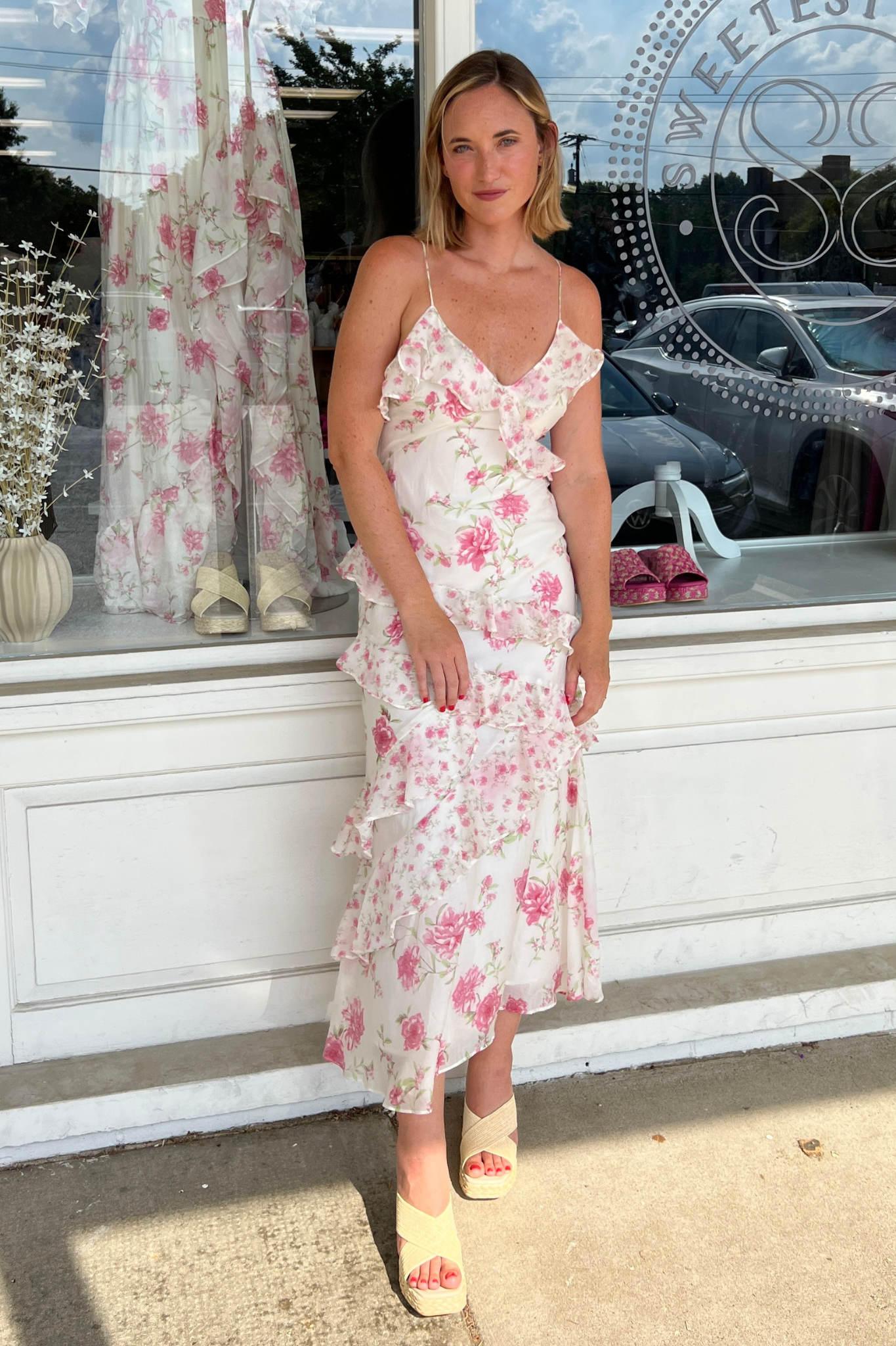 Storia | Sleeveless Floral Maxi Dress | Sweetest Stitch Boutique