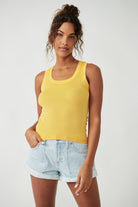 Free People U-Neck Tank - gilt+gossamer