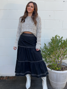 Strut & Bolt | Black Tier Midi Skirt | Sweetest Stitch Boutique