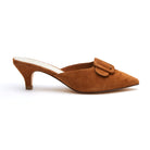 Matisse Layover Heeled Mule - gilt+gossamer