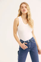 Free People U-Neck Tank - gilt+gossamer