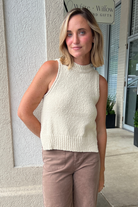 Miou Muse | Sandy Shores Sleeveless Knit Top | Sweetest Stitch