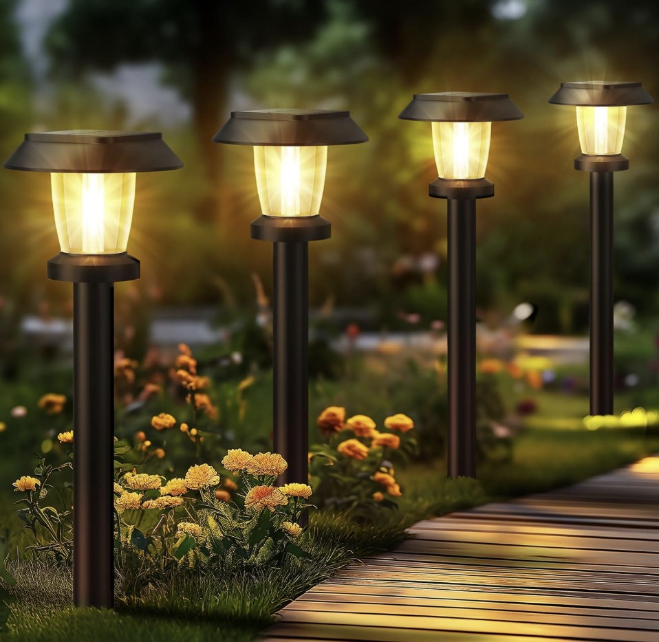 8 Pack Solar Powered Garden Lights Waterproof – Shoptiques