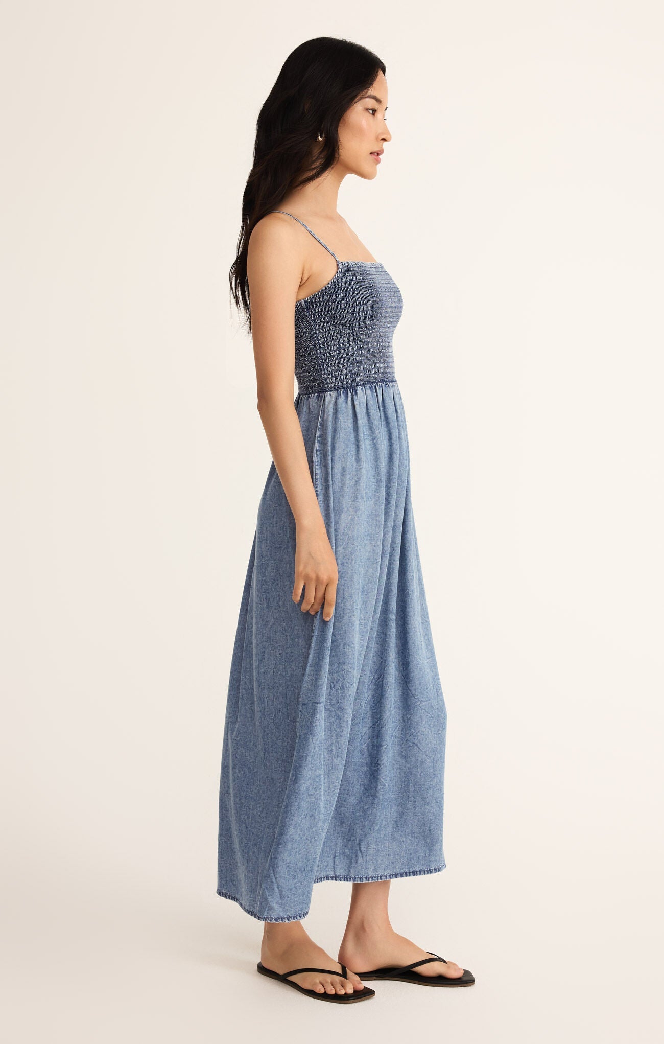 BAYSIDE CHAMBRAY MAXI DRESS Shoptiques BAYSIDE CHAMBRAY MAXI DRESS Shoptiques