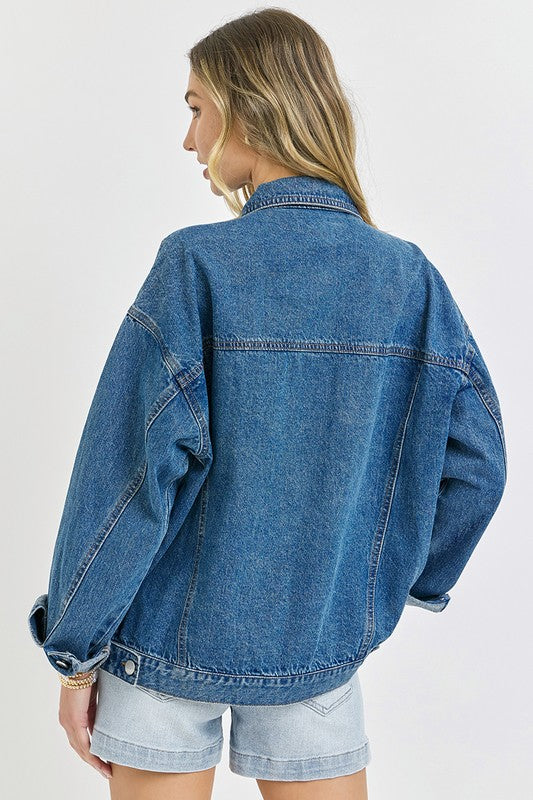 Oversized Denim Jacket – Shoptiques