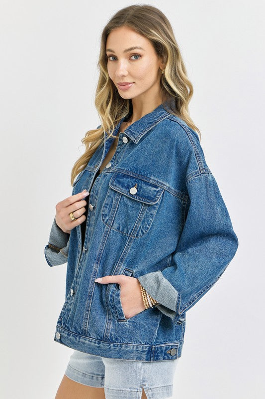 Oversized Denim Jacket – Shoptiques