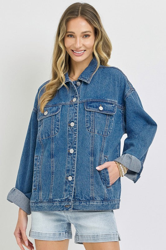 Oversized Denim Jacket – Shoptiques