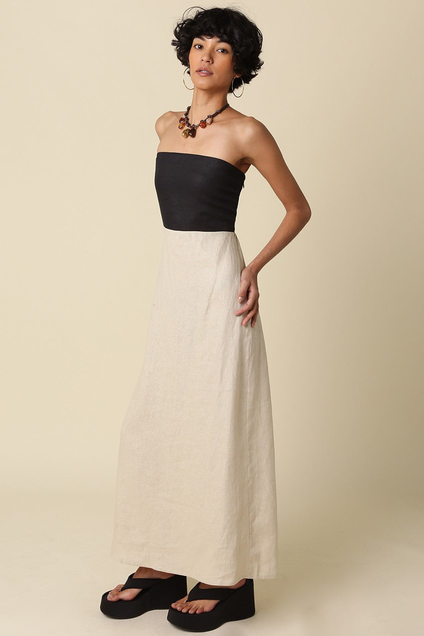 Olivaceous | Aspyn Strapless Maxi Dress | Sweetest Stitch Boutique