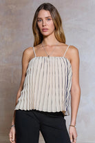 Current Air | Janice Sleeveless Pleated Top | Sweetest Stitch RVA