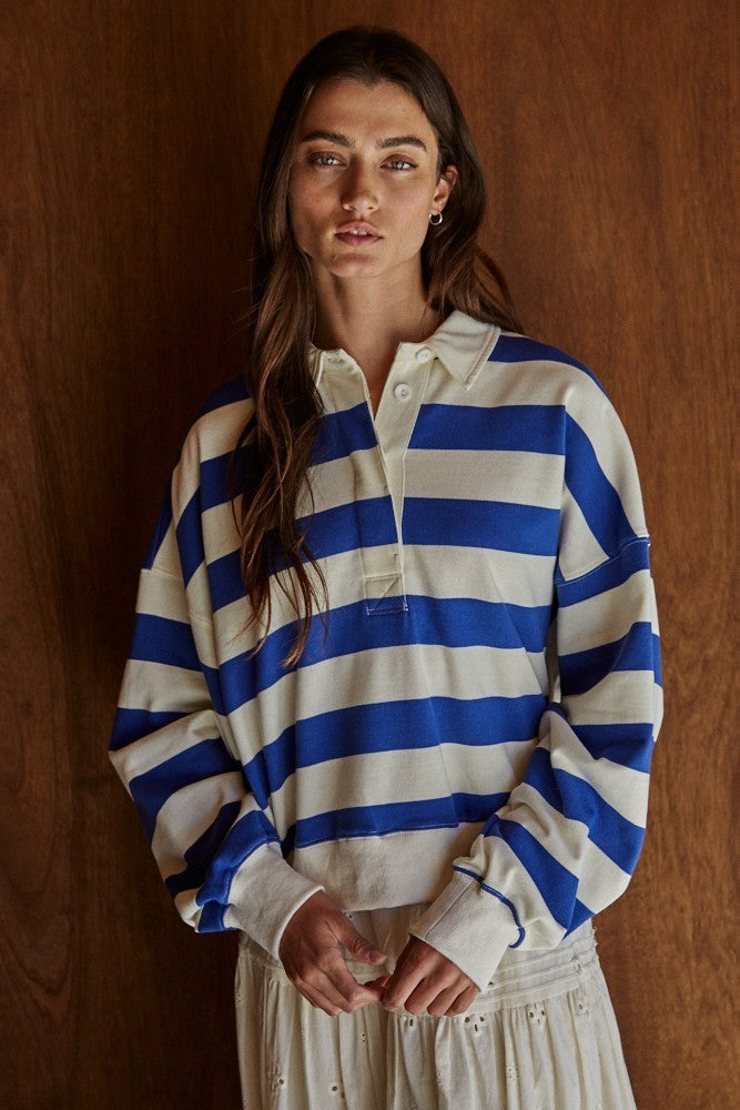 By Together | Riley Striped Rugby Top | Sweetest Stitch Boutique RVA