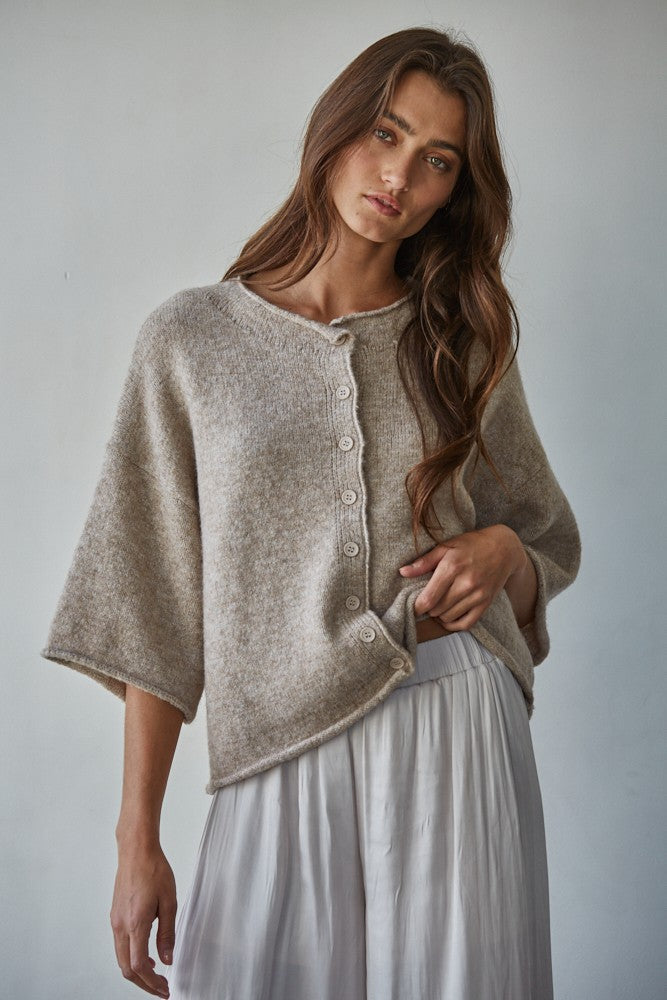 By Together | Rosie Button Front Sweater | Sweetest Stitch Botique RVA