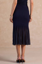 Current Air | Hallie Pleated Knit Midi Skirt | Sweetest Stitch Boutique