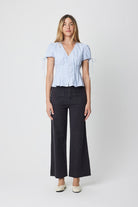 Mod Ref | Milly Striped Pleated Waist Top | Sweetest Stitch Boutique