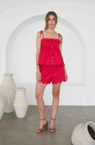 Moon River | Vivian Scallop Eyelet Shorts | Sweetest Stitch Boutique