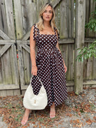 Day + Moon | Everleigh Polka Dot Midi Dress | Sweetest Stitch Boutique