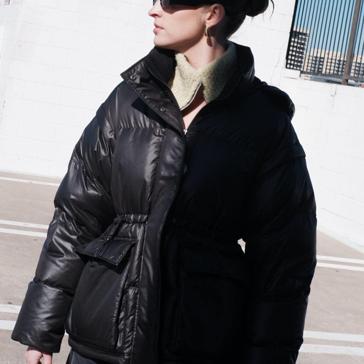 Convertible Puffer Jacket Vest Shoptiques