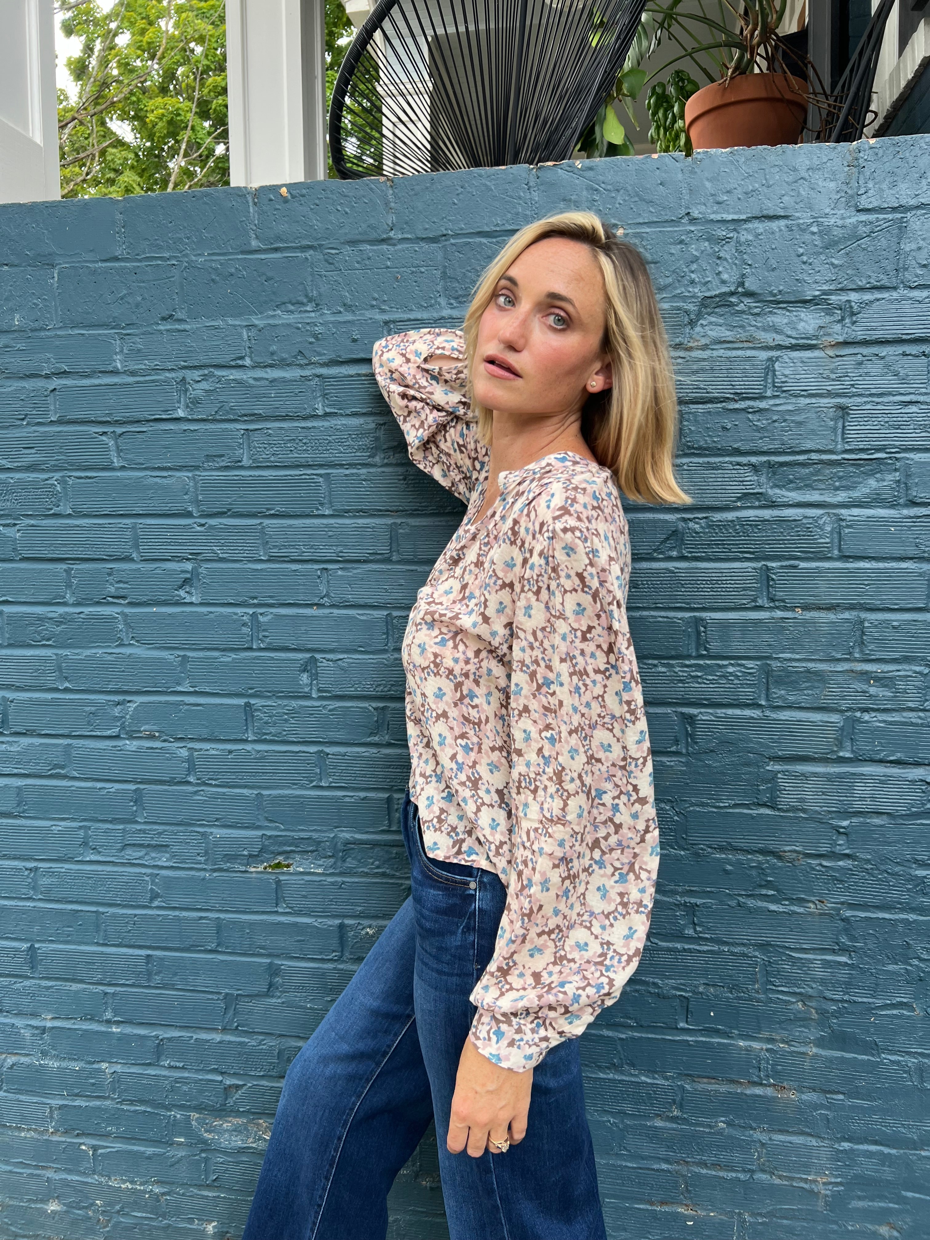 Z Supply | Peaceful Floral Long Sleeve Blouse | Sweetest Stitch