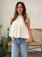 THML | Macie Sleeveless Babydoll Top | Sweetest Stitch Boutique RVA