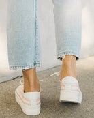 Soludos Check Mate Ibiza Platform Sneaker - gilt+gossamer