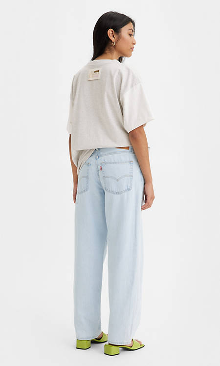 Levi's Baggy Dad Jeans - Light Indigo Stonewash - gilt+gossamer