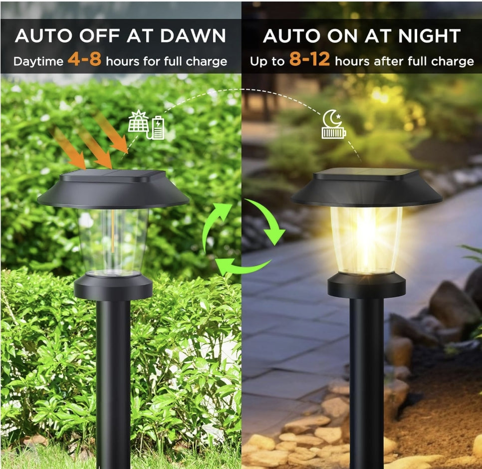 8 Pack Solar Powered Garden Lights Waterproof – Shoptiques