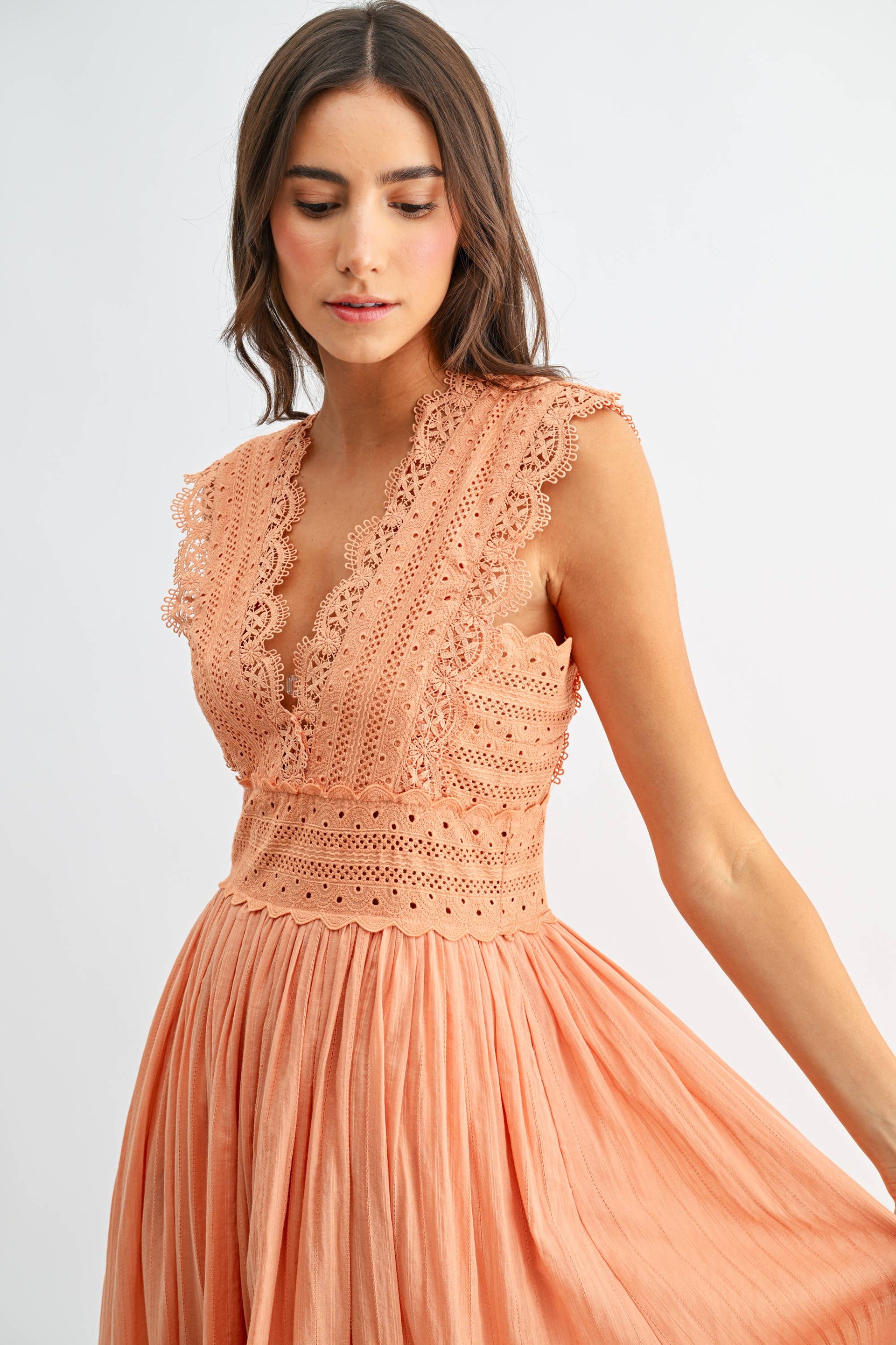 Lace Boho Midi Dress S Lace Boho Midi Dress S