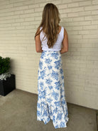 Olivaceous | Blue Floral Mika Maxi Skirt | Sweetest Stitch Boutique