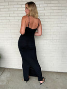 Sage the Label | Black Ruched Maxi Dress | Sweetest Stitch 