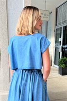 Mable | Denim Cropped Top | Sweetest Stitch Boutique for Women