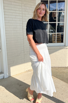 By Together | White Flowy Maxi Skirt | Sweetest Stitch Boutique