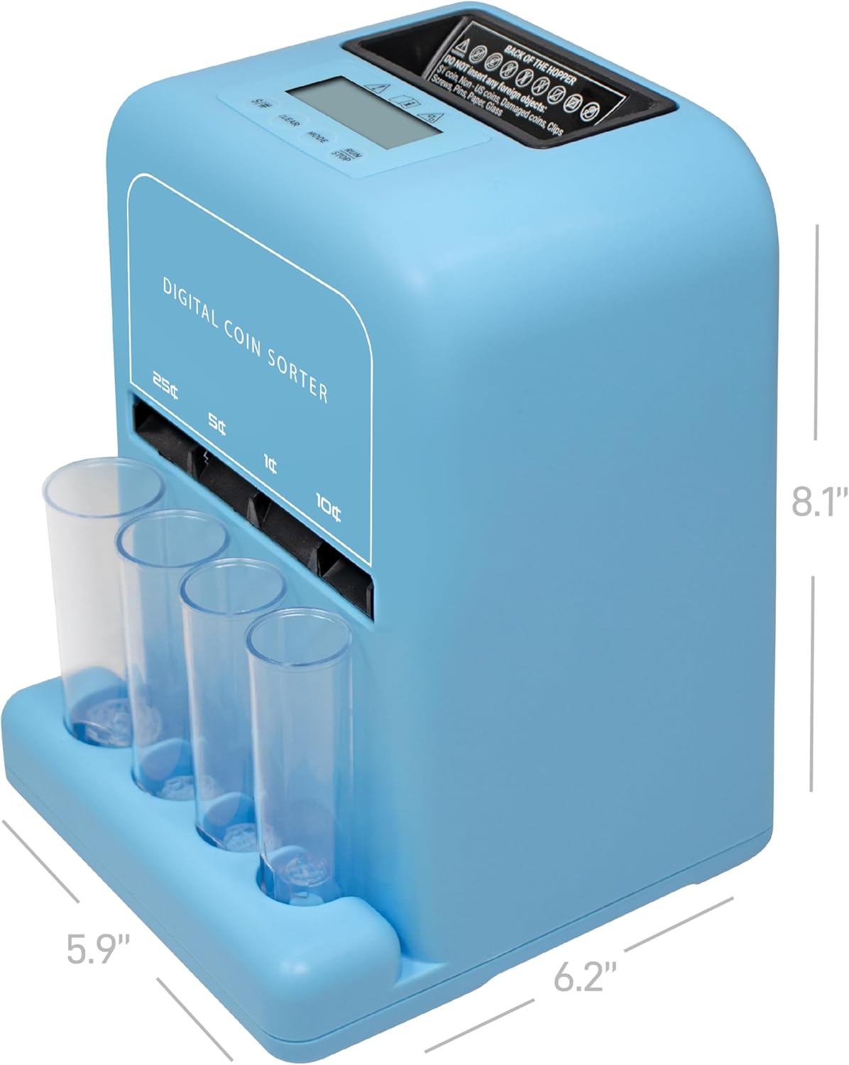 Automatic Coin Counter and Sorter Machine, Blue – Shoptiques