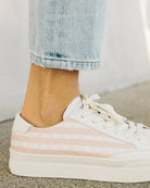 Soludos Check Mate Ibiza Platform Sneaker - gilt+gossamer