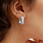 U Shaped Diamond Earrings - Yayas Glam & Gift Shop