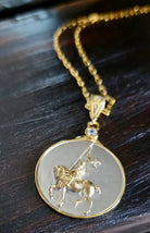 Saints Joan of Arc March Pendant Necklace