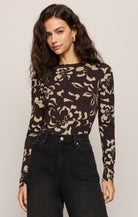 Z Supply | Onyx Floral Long Sleeve Top | Sweetest Stitch Boutique RVA