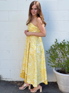 Olivaceous | Maisie Strapless Paisley Midi Dress | Sweetest Stitch RVA