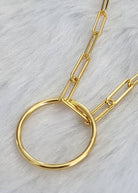 Everwild 30-inch Clip Link Ring Necklace Gold