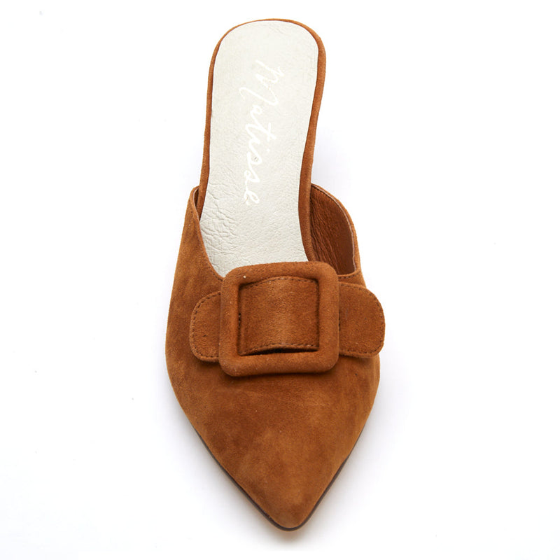 Matisse Layover Heeled Mule - gilt+gossamer