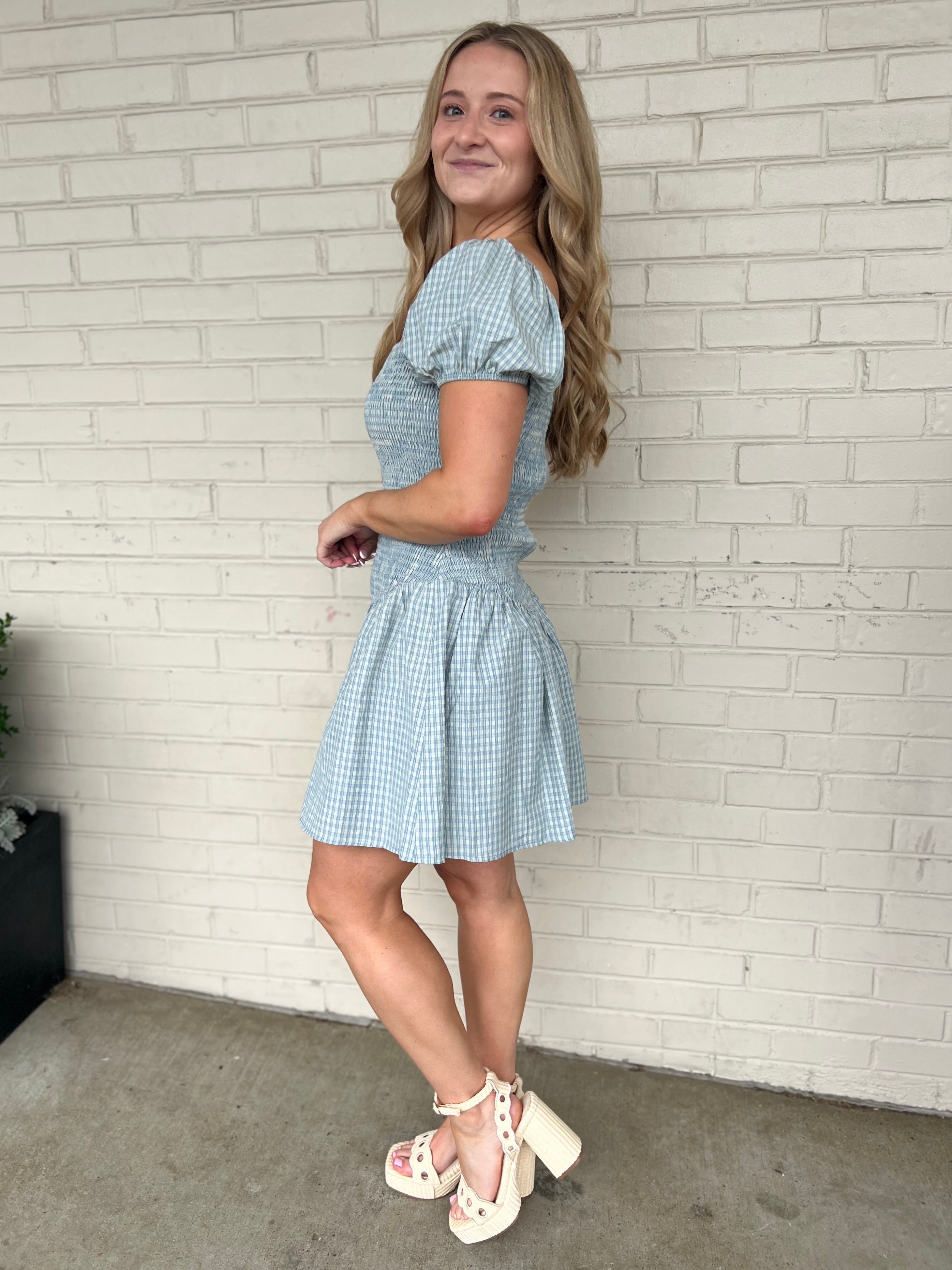 Le Lis | Kimber Puff Sleeve Smocked Mini Dress | Sweetest Stitch