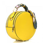 Round Genuine Leather Crossbody Handbag - Yayas Glam & Gift Shop