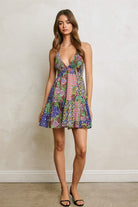 Dress Forum | Ariyah Patchwork Mini Dress | Sweetest Stitch Boutique