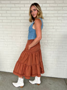 Strut & Bolt | Top Tier Midi Skirt | Sweetest Stitch Boutique