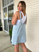 Entro | Blue Denim Leopard Dress | Sweetest Stitch Boutique