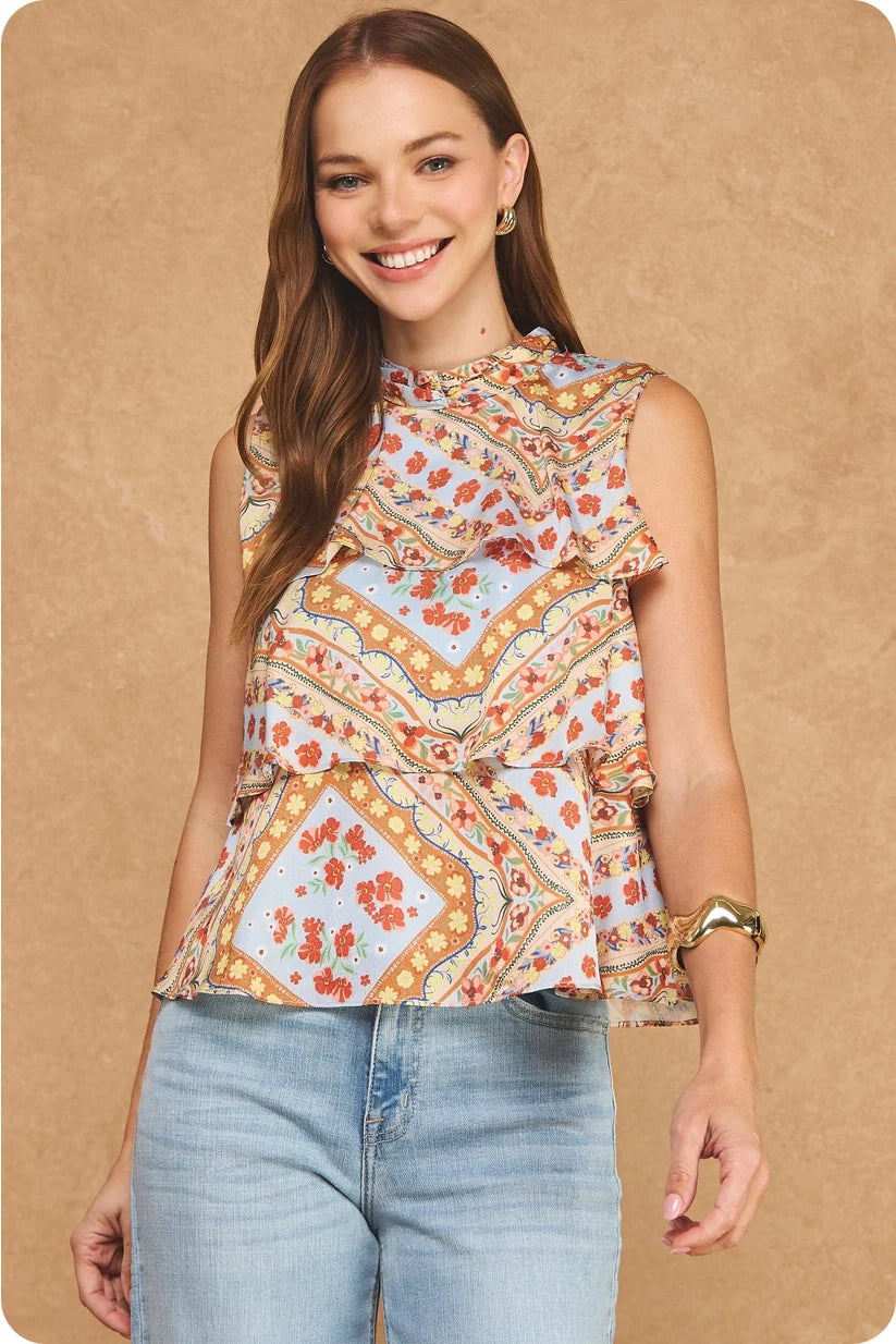 Strut & Bolt | Amy Sleeveless Tiered Top | Sweetest Stitch Boutique