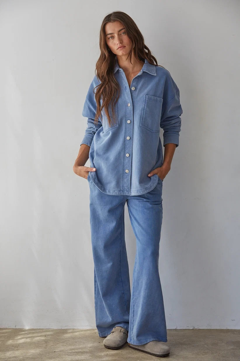 By Together | Kaydee Button Front Shacket | Sweetest Stitch Boutique